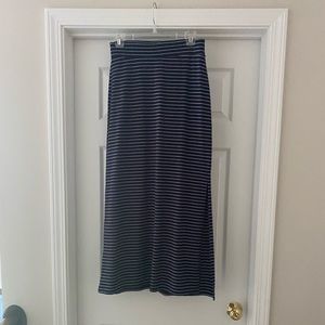 Striped maxi skirt